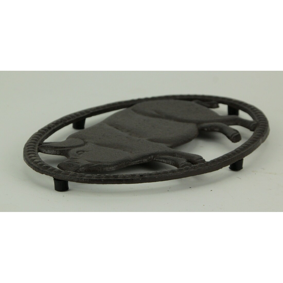 Shop Rustic Brown Cast Iron Pig Kitchen Trivet Or Wall Art Hanging Farmhouse Decor On Sale Overstock 29965206