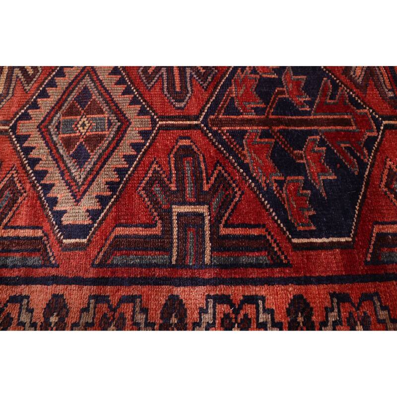 ECARPETGALLERY Hand-knotted Melis Vintage Dark Red Wool Rug - 5'3 x 6'4