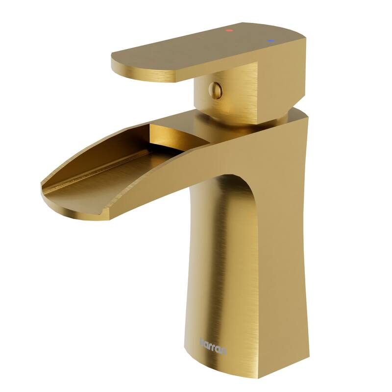 Karran Kassel Single Hole Single Handle Basin Bathroom Faucet with Matching Pop-up Drain