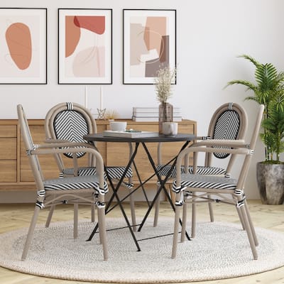 Stacking Bistro Chairs with Metal Frames