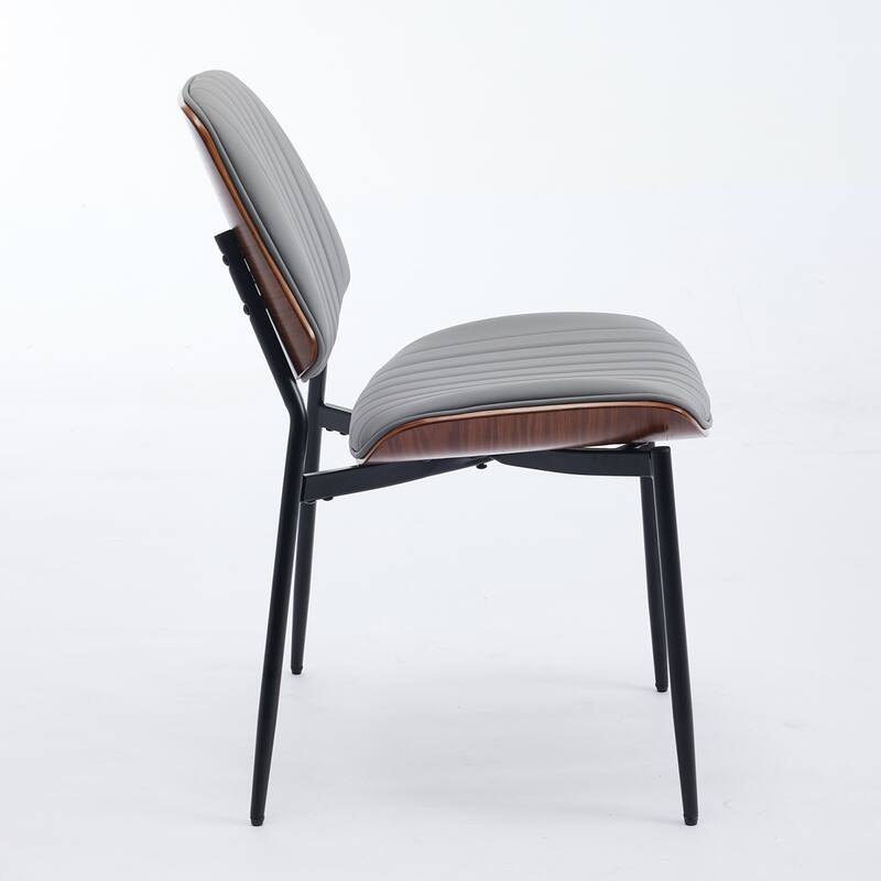 2PCS PU Dining Chair With Adjustable Foot