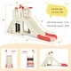 preview thumbnail 5 of 4, 6-In-1 Slide for Kids Toddler Climber Slide Playset w/ Basketball Hoop