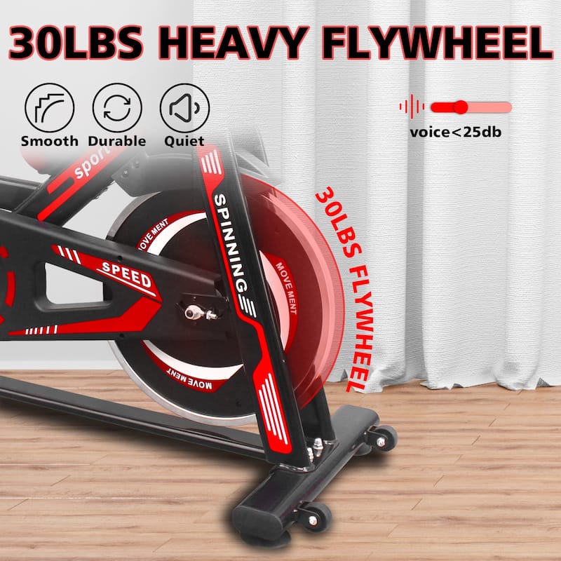 Indoor Exercise Bike Cycling Bike with Comfortable Seat Cushion