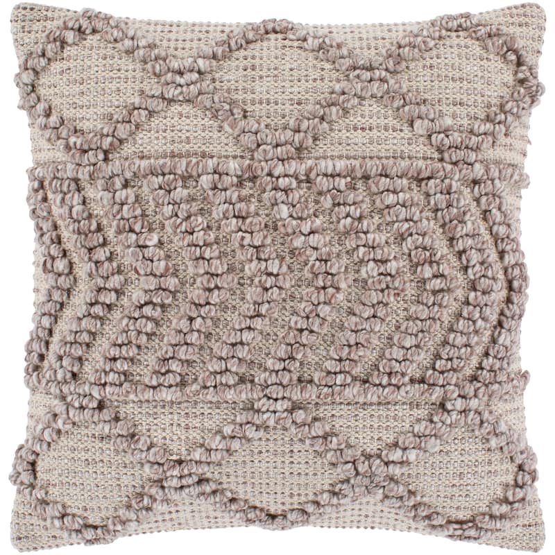 Temel Bohemian Hand-woven Geometric Pillow - 22"H x 22"W - Cover Only