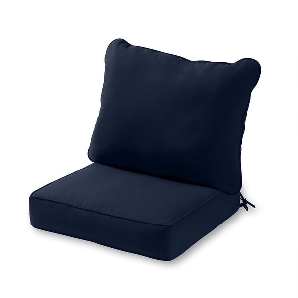Navy Outdoor 24 inch x 24 inch Deep Seat Cushion Set On Sale