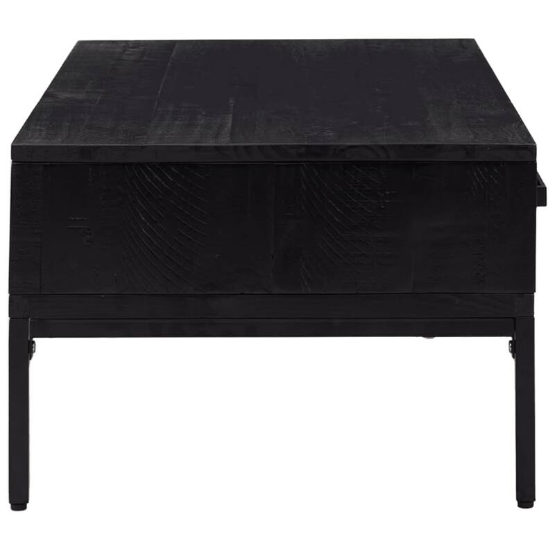 vidaXL Coffee Table 35.4"x19.7"x13.8" Solid Wood Pine - 35.4" x 19.7" x 13.8"