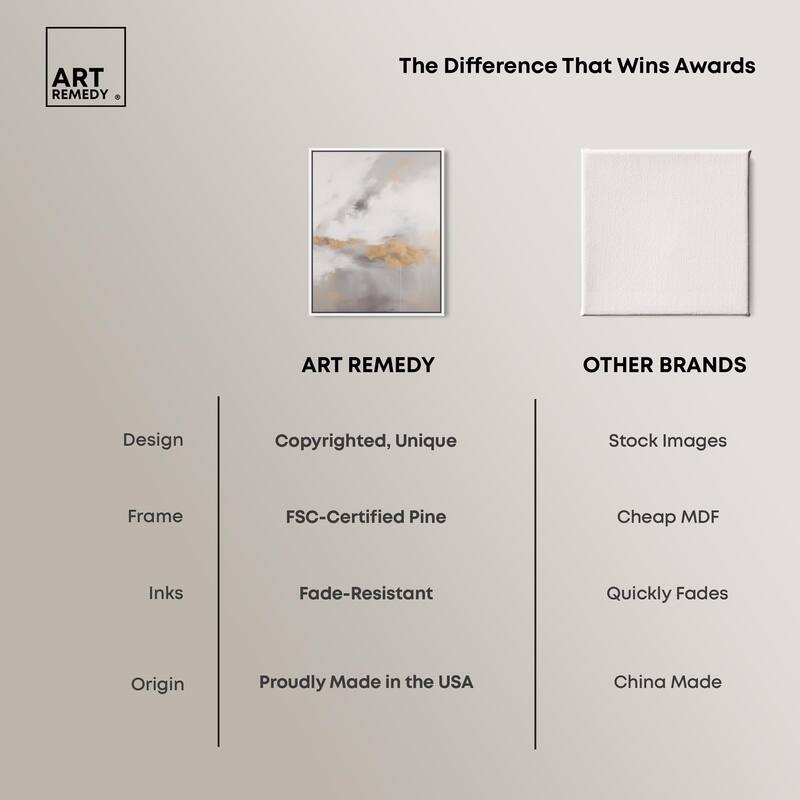 Fleeting Gold II Canvas by Art Remedy