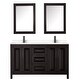 preview thumbnail 15 of 71, Daria 60 Inch Double Vanity, Cultured Marble Top, Medicine Cabinets