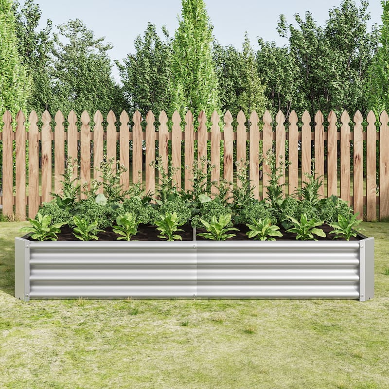 Rectangle Metal Raised Garden Bed Planter Box for Flower,Planters, Vegetables,Herb