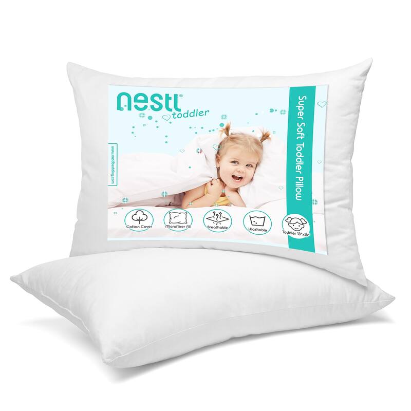 Nestl 100% Cotton Cover Premium Plush Down Alternative Bed Pillow - Set of 4 - Specialty