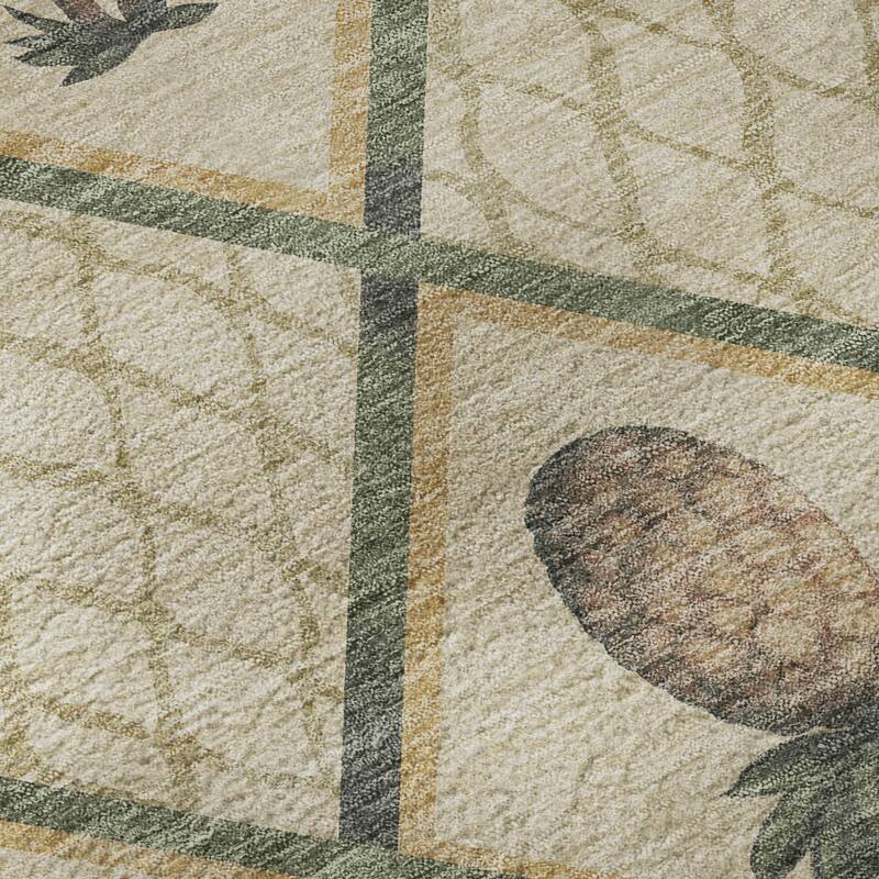Premium Washable Super Soft Pineapple Palm Tree Mayfield Rug