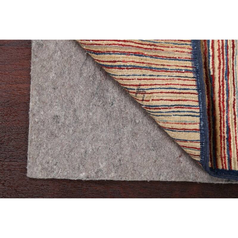 Modern Striped Gabbeh Kashkoli Oriental Wool Area Rug Handmade Carpet - 2'9" x 3'10"