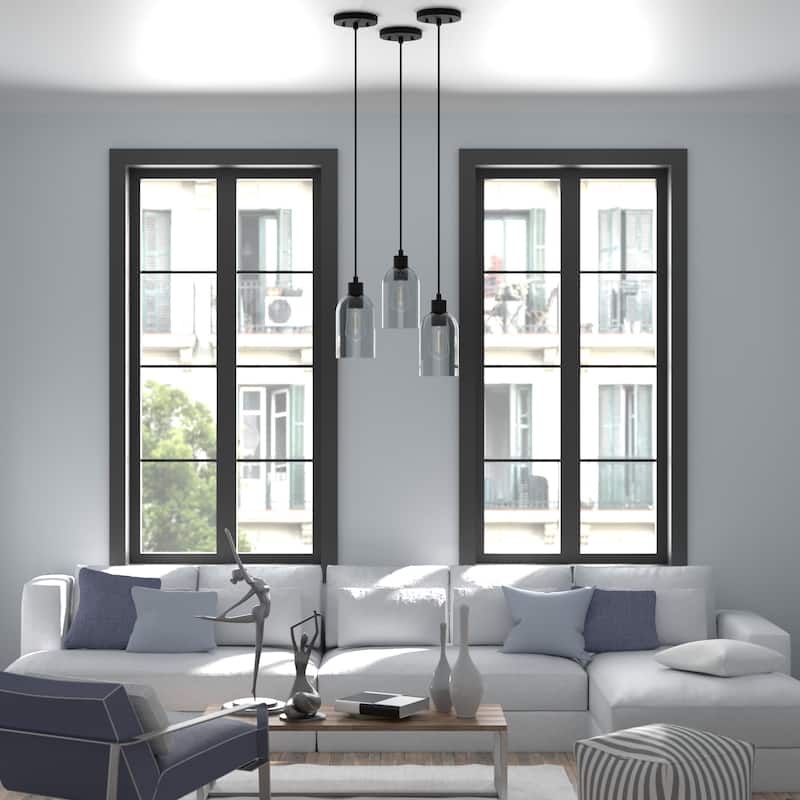Hunter Lochemeade 1-Light Mini Pendant - Kitchen Island, Dining Room - Modern Farmhouse, Contemporary, Industrial