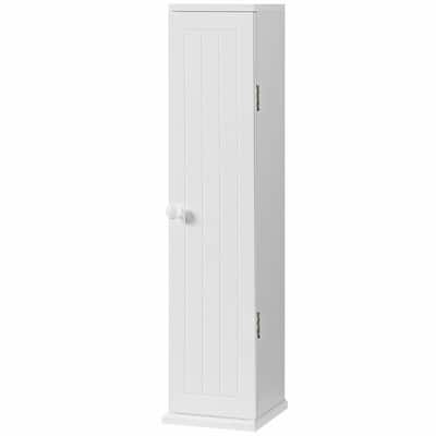 Gymax Toilet Tissue Storage Tower Bathroom Storage Floor Cabinet w/ 4 - See Details