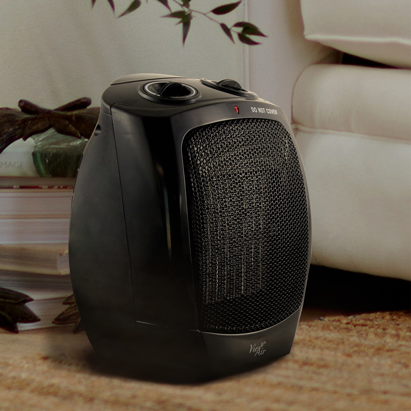 Compact 2 Speed Indoor Use Ceramic Heater with Adjustable