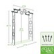 preview thumbnail 2 of 3, Achla Designs Elegant Handcrafted Square-on-Squares Garden Arbor II, 95.5 Inch Tall, Graphite Powder Coated Finish