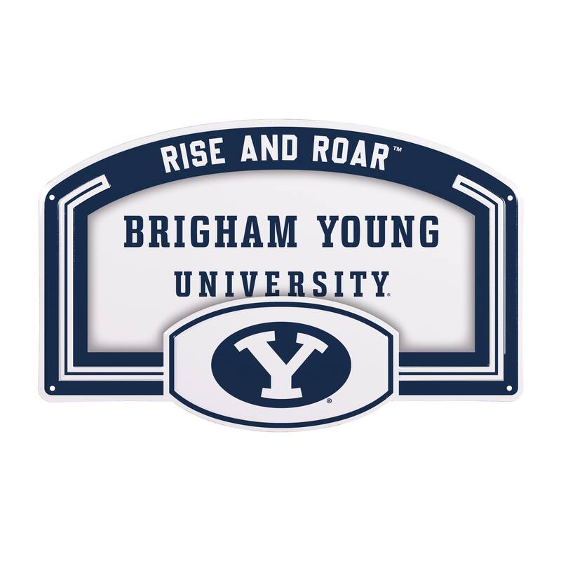 Brigham Young University Embossed Steel Wall Sign, 11" x 17"