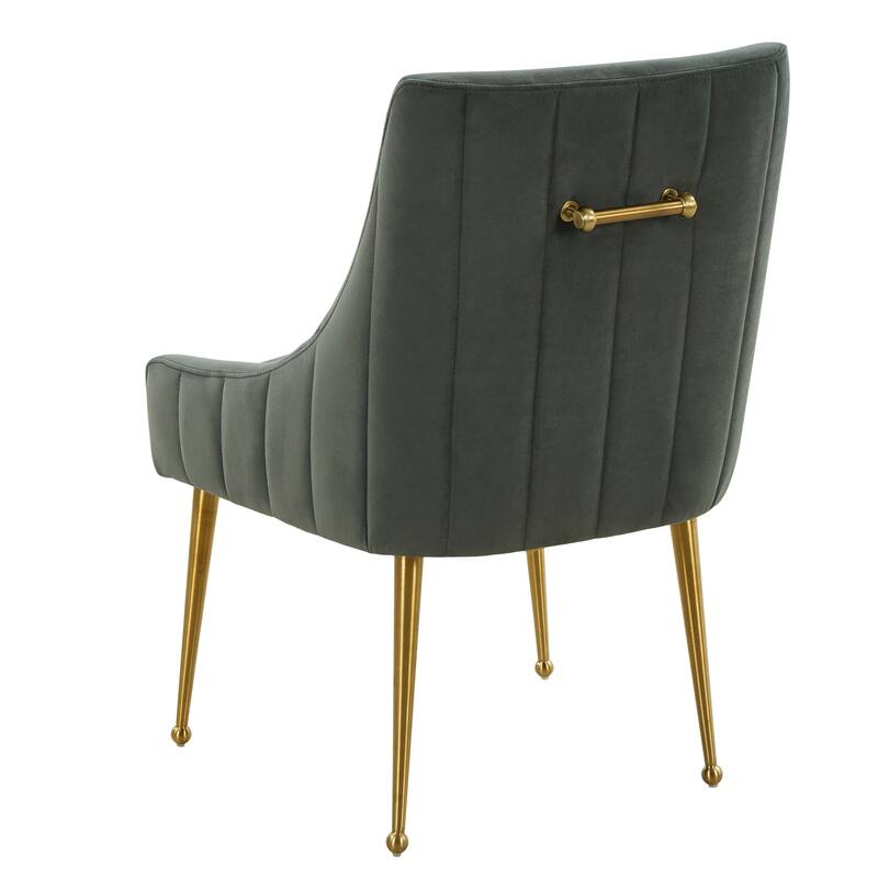 Irina Dining Chair Velvet Side Chair with Stainless Steel Leg