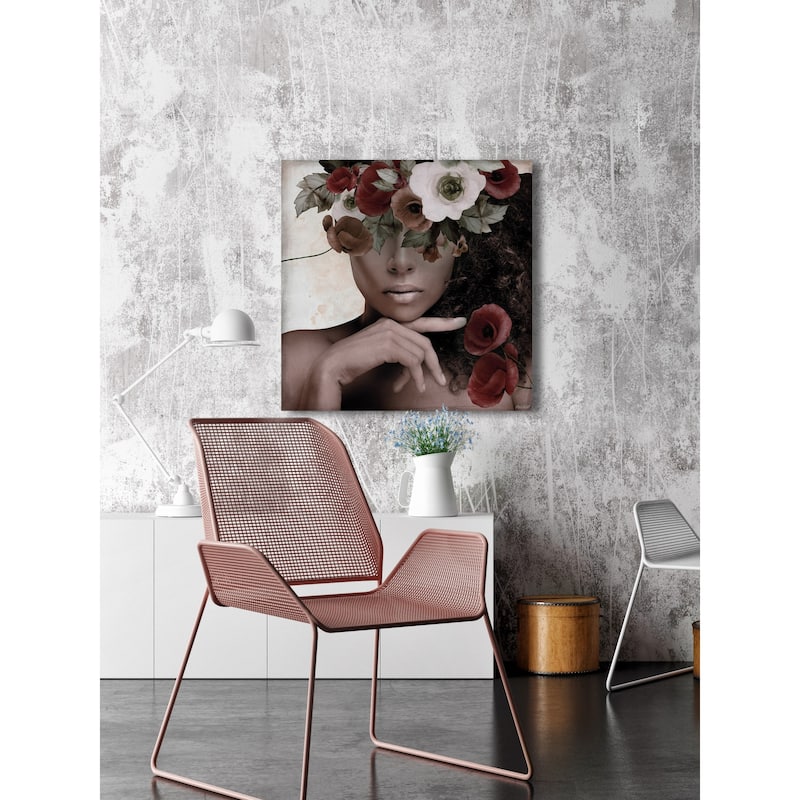 'Charming Beauty' Painting Print on Wrapped Canvas