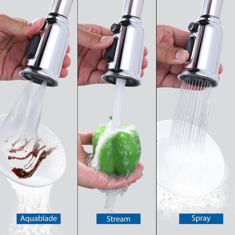 Pull Down Kitchen Faucet Head Replacement with 9 Adapter Kit