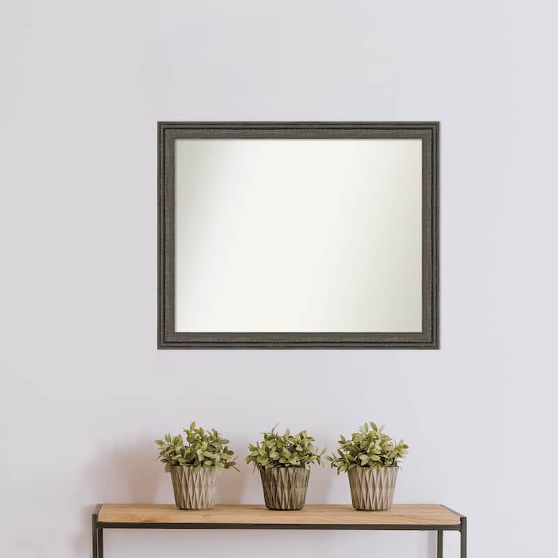 Upcycled Non-Beveled Wood Framed Wall Mirror