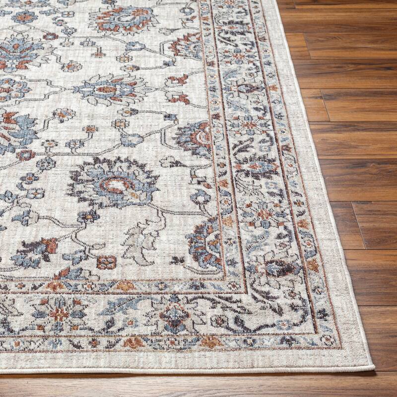 Livabliss Juliet Classic Floral Recycled Outdoor Safe Area Rug