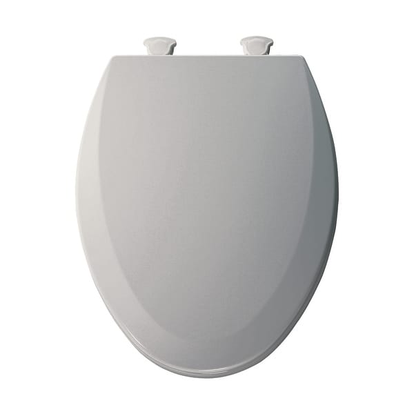 Bemis Residential Enameled Wood EasyClean & Change Toilet Seat Ice Gray