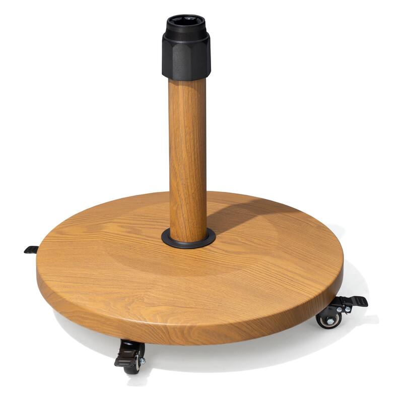 40/55lbs VredHom Round Market Umbrella Base Concrete With Wheels