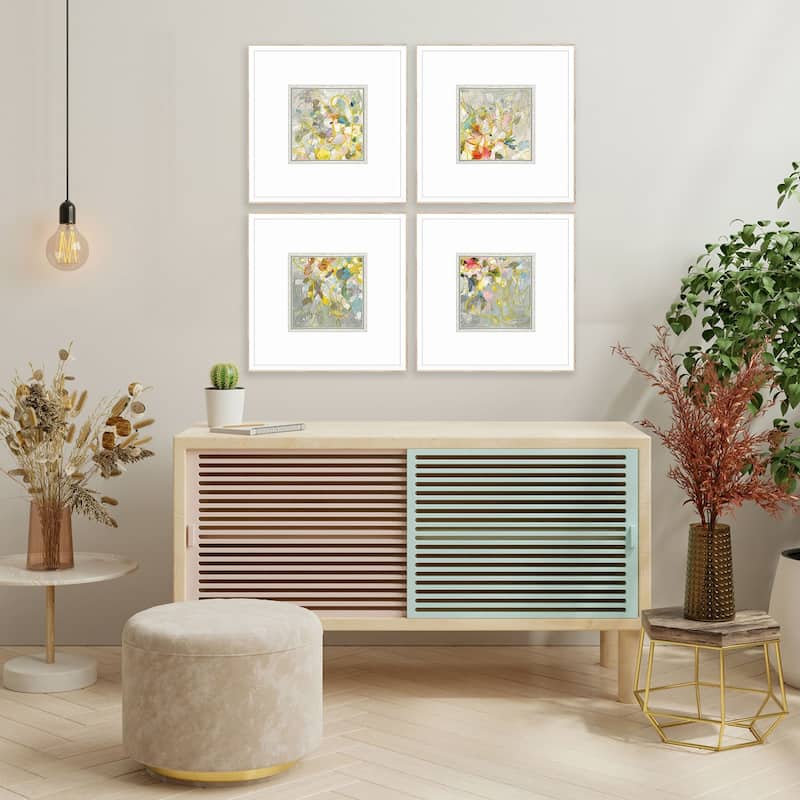 Strings of Lights S/4 Framed Art Giclee Under Glass