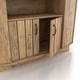 preview thumbnail 8 of 8, DH BASIC Light Oak Country 4-bottle Lattice Wine Cabinet by Denhour