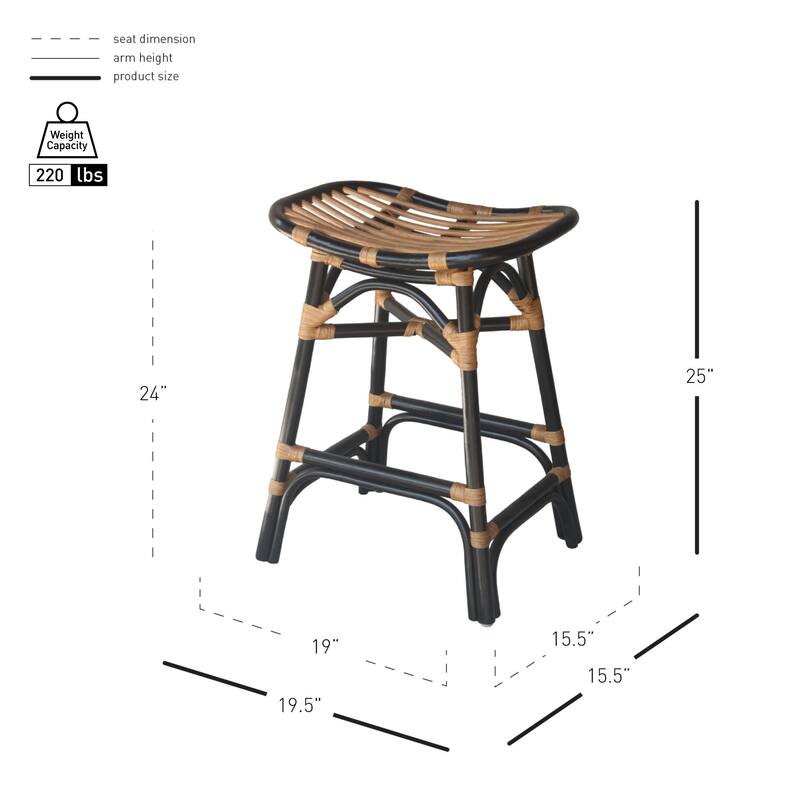 NPD Furniture Damara Rattan Counter Stool