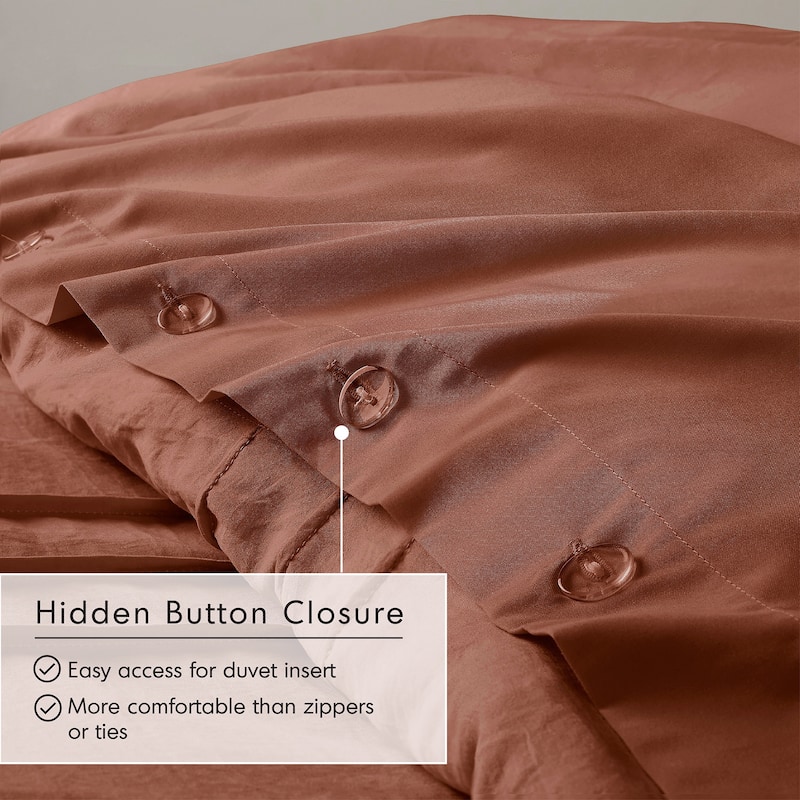 Chelsea Square Evans Pinch Pleated Soft Washed Boho Duvet Cover Set