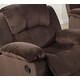 preview thumbnail 5 of 8, Luxurious Chocolate Motion Recliner Chair with Padded Suede and Metal Reclining Mechanism