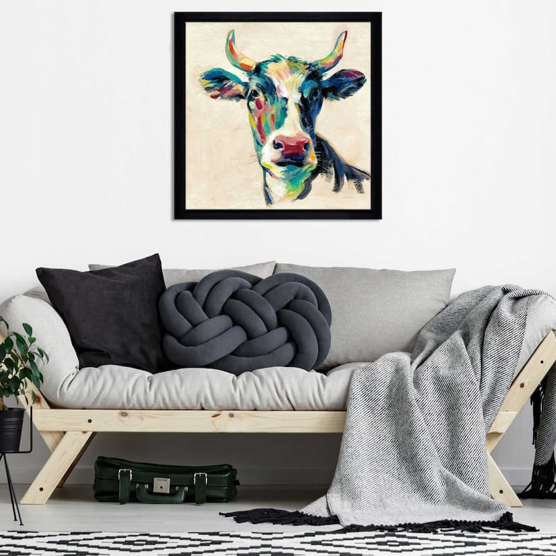 "Expressionistic Cow II" by Silvia Vassileva Print on Acrylic.