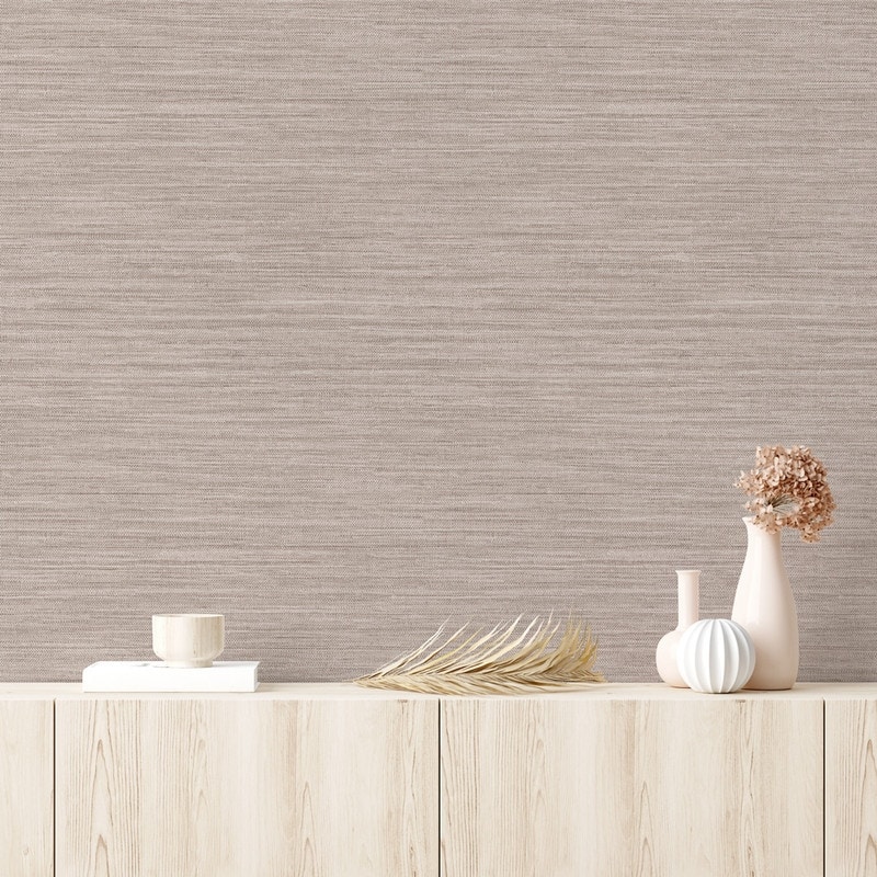 Tempaper & Co.® Horizontal Grasscloth Peel and Stick Wallpaper 28 sq