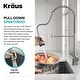 preview thumbnail 77 of 153, Kraus Britt Commercial 3-Function 1-Handle Pulldown Kitchen Faucet