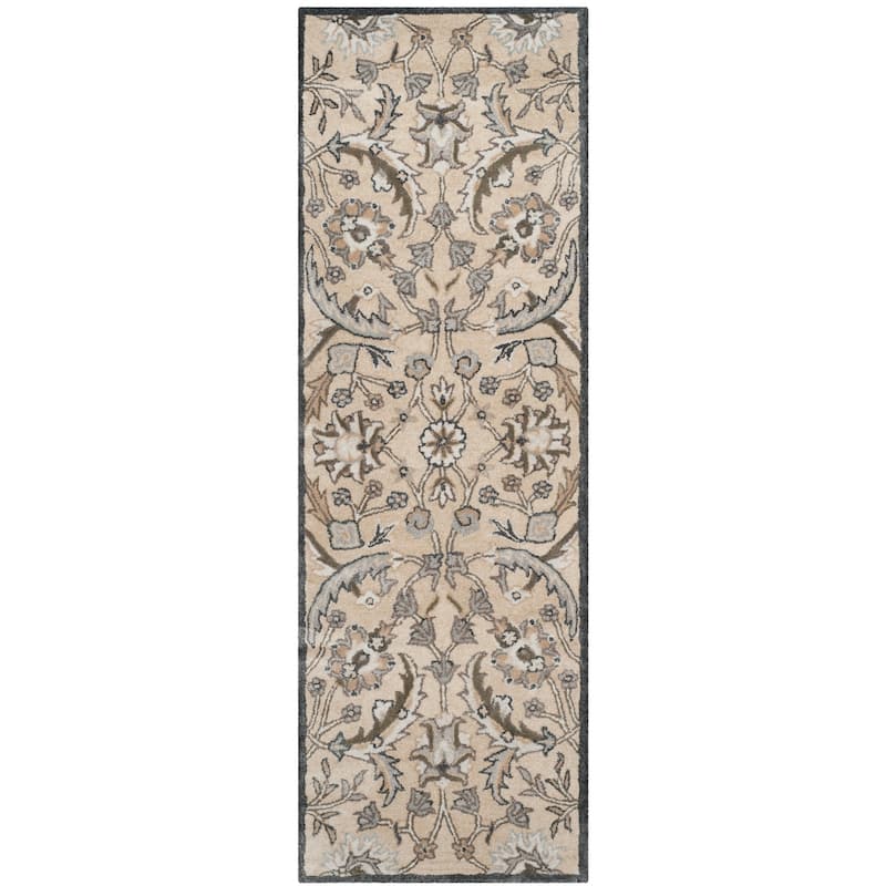 SAFAVIEH Handmade Bella Faith Modern Floral Wool Rug