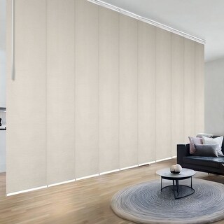 InStyleDesign Seashell 10-Panel Double Rail White Panel Track ...