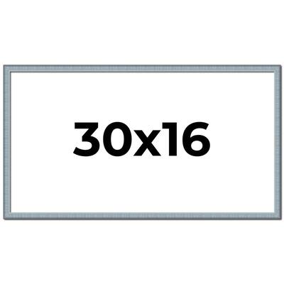 30x16 Frame Rustic Sky Blue Solid Wood Picture Frame | 0.75 Inch