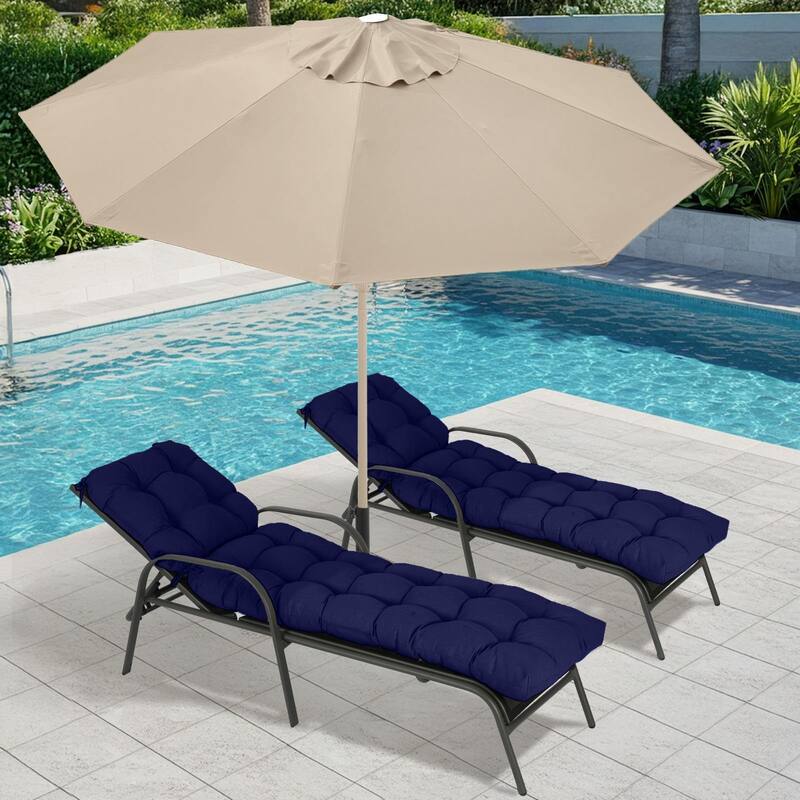 Aoodor 76" x 22" x 5.1" Polyester Tufted Chaise Lounge Cushion