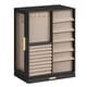preview thumbnail 3 of 12, Jewelry Box 360° Rotating with 7 Drawers and Sparkling Metal Handles - 6.7"D x 10.6"W x 13"H