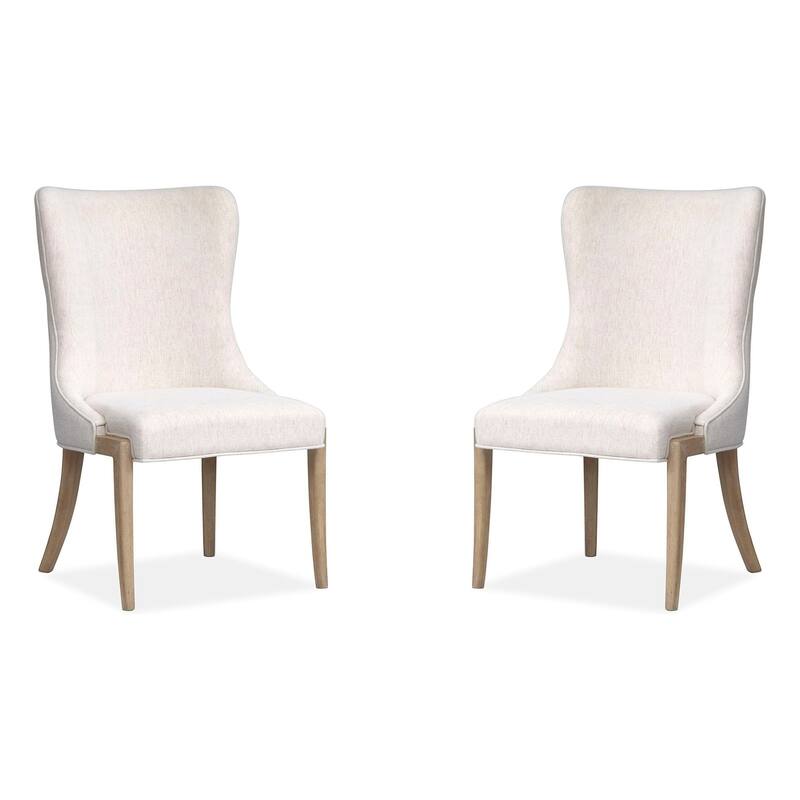 Salt Life Home Sunset Cove Sanibel Brown Upholstered Host Chair Two Pack - 24.75''W x 25.63''D x 39.47''H