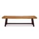 preview thumbnail 43 of 48, Linden Outdoor 6 Piece Rustic Iron and Acacia Wood Dining Set by Christopher Knight Home