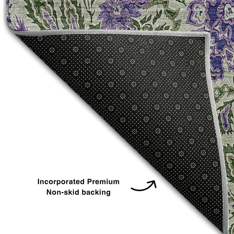 Premium Washable Super Soft Floral Mayfield Rug