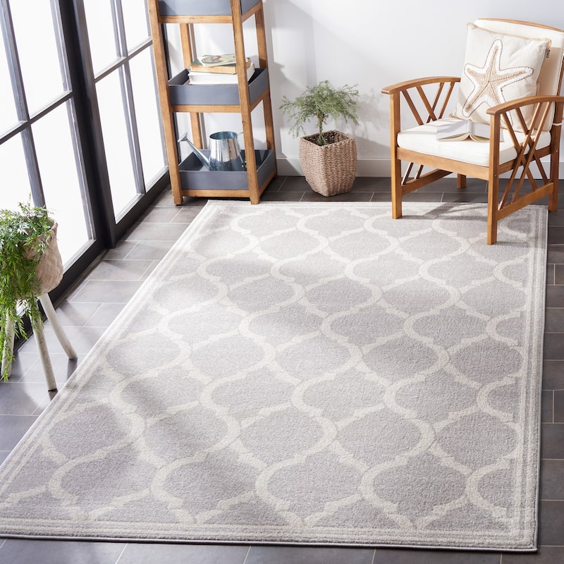 SAFAVIEH Amherst Huynh Modern Rug - 8' x 10' - Light Grey/Ivory