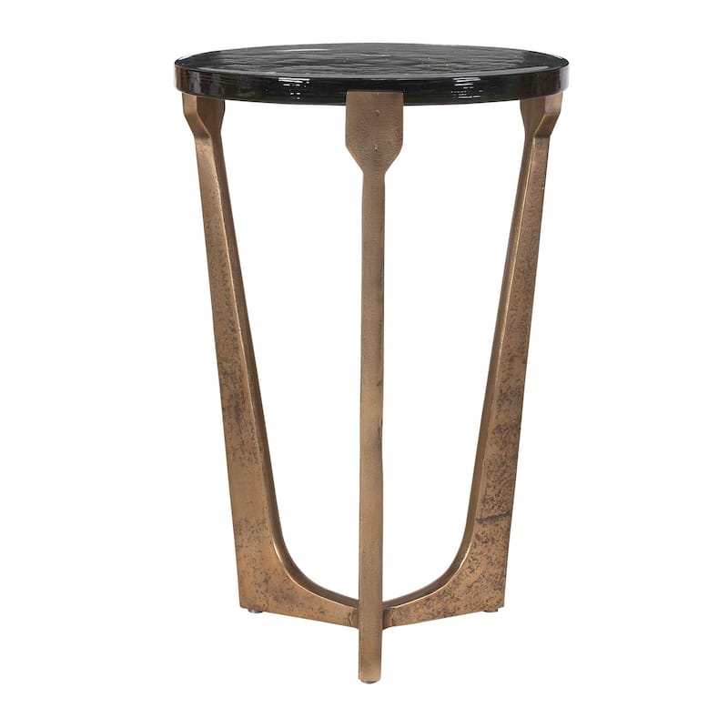 Uttermost Bohdi Outdoor Brass Accent Table