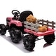 preview thumbnail 18 of 70, Kids 24V Electric Ride-On Tractor with Dual Motors, Remote Control, MP3, Bluetooth, and LED Lights, Ages 3-6