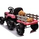 preview thumbnail 17 of 88, Realistic 12V Kids Ride-On Tractor with Trailer Perfect Holiday Gift
