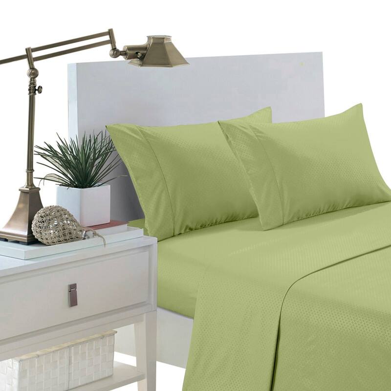 Home Sweet Home Dream Greek Key Embossed Bed Sheet Set