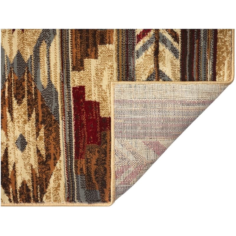 Sunset Valley Sierra Multi Southwest Lodge Area Rug